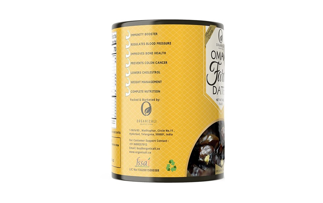 Organicali Omani Fard Dates    Tin  500 grams